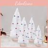 Artificial Mini Christmas Tree With White Bells And Snowy Pine Needles Stylish Festive Decoration