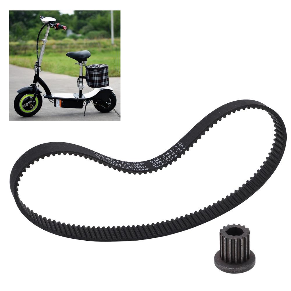 16T 8mm Drive Belt Rubber Synchronous Belt Durable Closed Loop Pulley Belt E-Bike Scooter