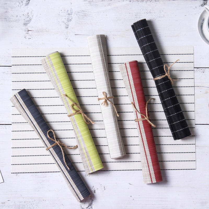 Moble Leporem PVC Waterproof Table Placemat 2P cobalt blue