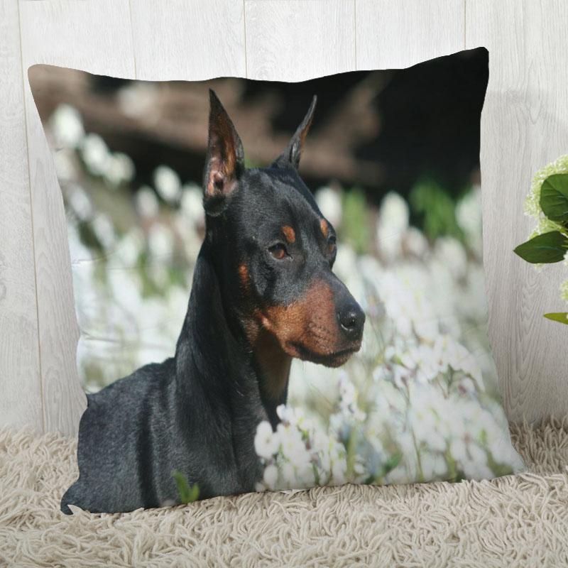 Pillowcase Doberman Pinscher  Modern Home Living Room Decoration