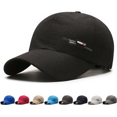 Summer Quick-Drying Baseball Cap Men Outdoor Sports Running Cap Female Snapback Hat Sun Visor Hats Fishing Hat Peak Cap