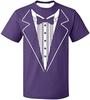 Men Funny Gentleman Fake Tuxedo Print Short Sleeve T Shirt