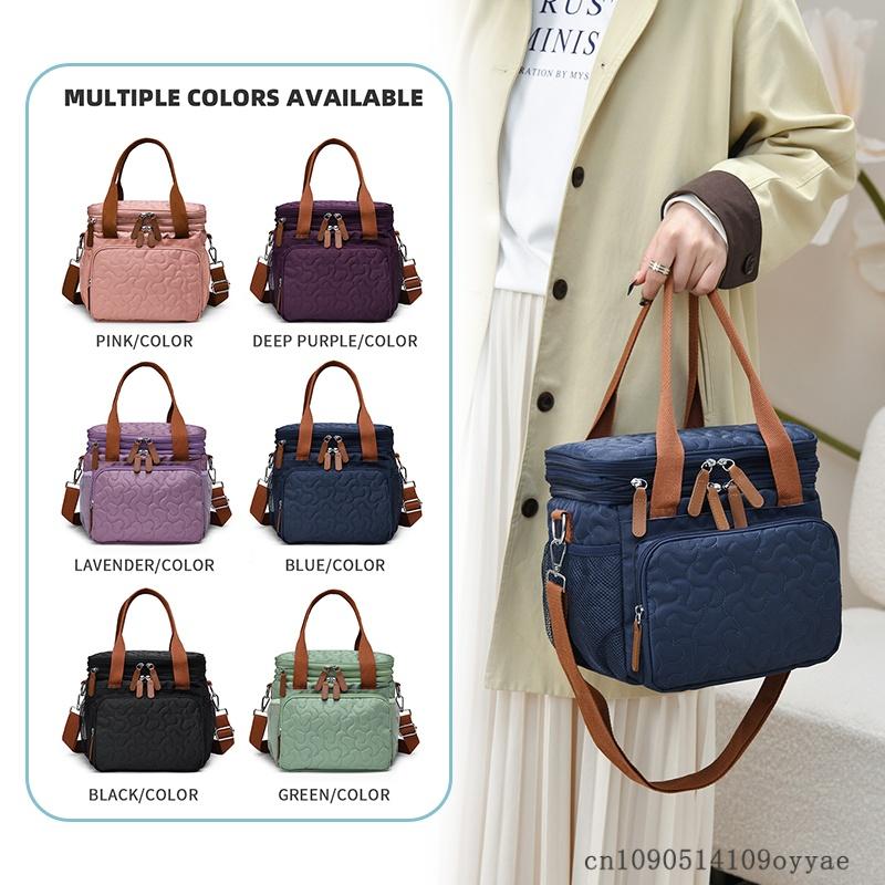 Large-Capacity Portable Lunch Bag, Picnic Bag, Outdoor Large-Capacity Portable Lunch Bag Waterproof Bag Outdoor Travel Mommy Bag