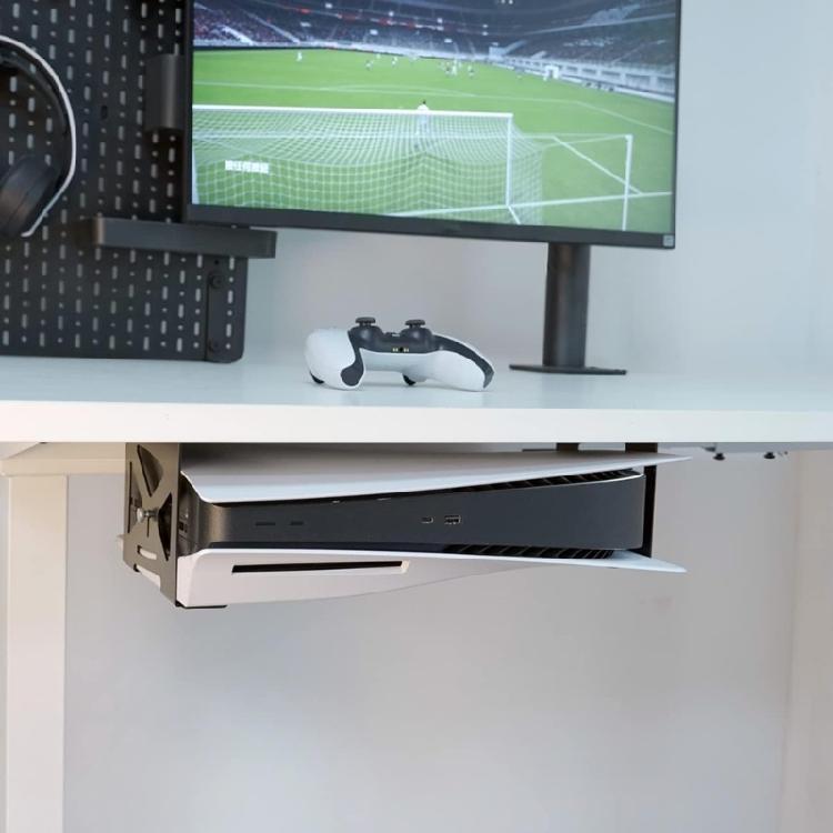 Versatile Metal Bracket Neat Desk Gaming setups Enhancer Organizational Desk Accessory Upgrades for  Consoles Storage