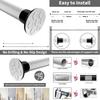 50-260cm Multifunctional Spring Loaded Extendable Rod Adjustable Curtain Telescopic Pole Household Hanging Rods Bathroom Product