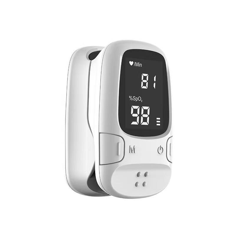 English Version Fingertip Pulse Oximeter: Monitors Blood Oxygen Saturation & Heart Rate