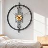 Iron Wall Clock Modern Wall Watch Silent Elegant Decorative Large Art Clocks Minimalist Luxury Aesthetic Living Room Watches