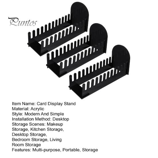 1/2/3 Pcs 12 Tier Greeting Card Display Stand Acrylic Postcard Booth Art Display Rack Bookmark Storage Holder for Retail Counter Desk Tabletop