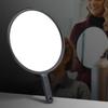 Large-sized Handheld Mirror for Beauty and Hair Care, Round Handle, Makeup and Rearview Mirror