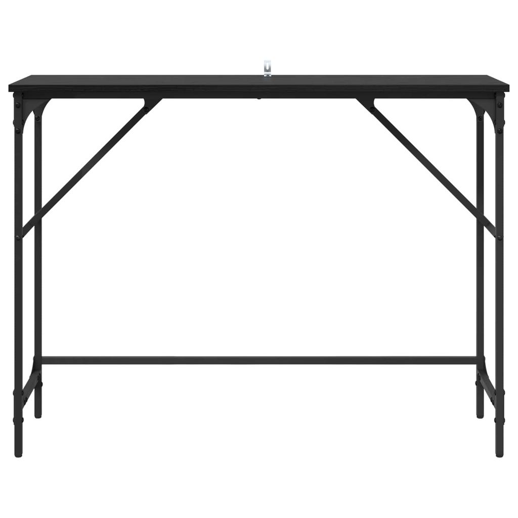 Console Table Black Oak Effect 100 x 32 x 75 cm