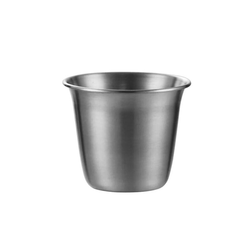 Shangqi 304 Retro Stainless Steel Double-Layer Ice Drink Cup