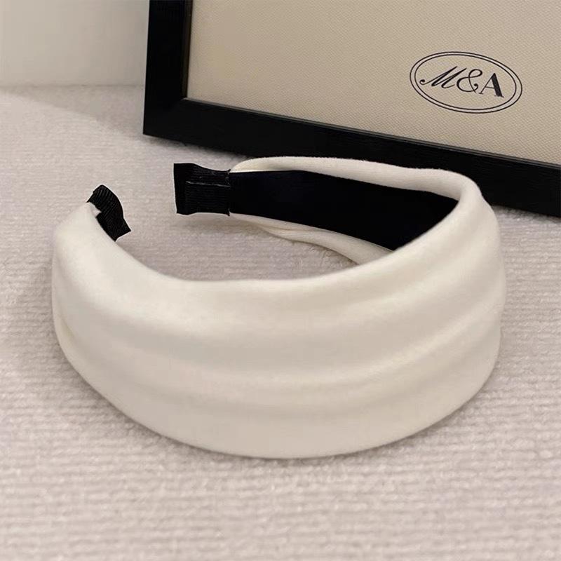 Early autumn wide-brimmed headband for women's daily hair press and face wash hairpin high-end fashionable headband hair accessory