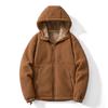 Herbst- und Winter Herren Fleecejacke, Neuer Schwerlast-Casual-Hoodie, Lammfell und Dickes Fleece Warmer Cardigan-Mantel