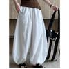 Breathable Cotton~summer New White Loose Bloomers Women's Design Wide Leg Pants Yamamoto Pants Relaxed Pants
