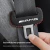 Car Seat Belt Buckle Plug Cover Suede Protective Accessories For Mercedes Benz AMG W204 W206 W205 W203 W211 W212 W213 W210 W124 2TGSG