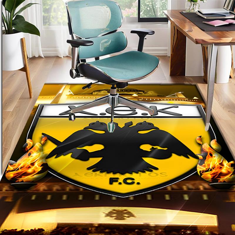 AEK Athens FC Pattern Rug, Indoor/Outdoor Mat, for Picnic, Gameroom, Bedroom, Office, Living Room, Home Decor Carpet, Birthday Gift