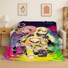 Divertente Splatoon 3 Cartone Animato Gioco Coperta di Flanella Morbida Calda Plaid per Camera da Letto Soggiorno Letto Viaggio Campeggio Picnic Regalo