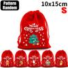 Christmas Drawstring Bags Velvet Cartoon Santa Claus Snowman Candy Snakcs Gifts Bags for Xmas Tree Party Home Packaging Pouches