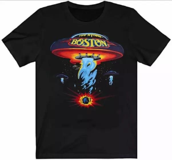 Vintage 1987 Boston Rock Band US Concert Black Unisex S-5XL T-Shirt Unisex T-Shirt