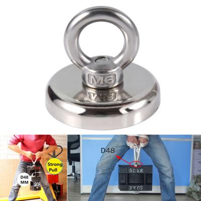 32/36/48/60mm Recovery Magnet Hook Strong Fishing Diving Treasure Hunting Ring