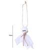 6Pcs White Ghosts Halloween Cloth Ghosts 3 Inch Hanging Ghost Pendant  Yard Tree Decor