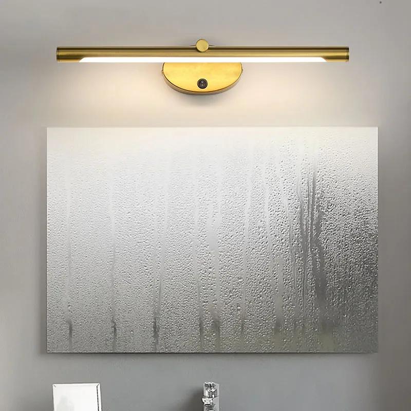 Modern LED Bathroom Wall Lamp Bathroom Hardware Wall Sconce With Touch Switch For Bedroom LED Bathroom Bath Mirror Line Lamp
