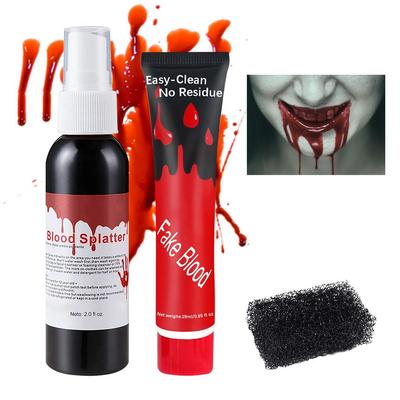 Halloween Blood Spray 60ml Clothing Face Body Makeup Kit 1 Pcs