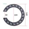 104mm 94mm Inch Size Hard PVC Guitar Circle Sound Hole Rosette Inlay