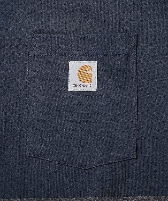 Carhartt Short Sleeve Pocket Size CTK87 Men's T-Shirt, Small, Navy,