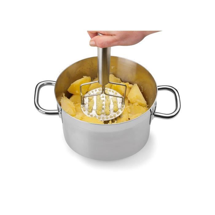 Presse purée et tomate - lacor - manuel - acier inox - 10x8 cm - compatible lave-vaisselle