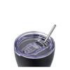 Czarny Kubek Termiczny Ze Słomką 350 Ml Midnight Black