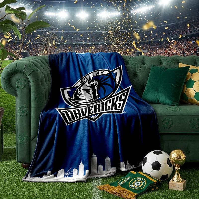 DALLAS BASKETBALL TEAM Blanket Lightweight Flannel Bedding Blanket Perfect for Travel, Camping, Living Rooms, Offices, Sofas, Fan Christmas Gift
