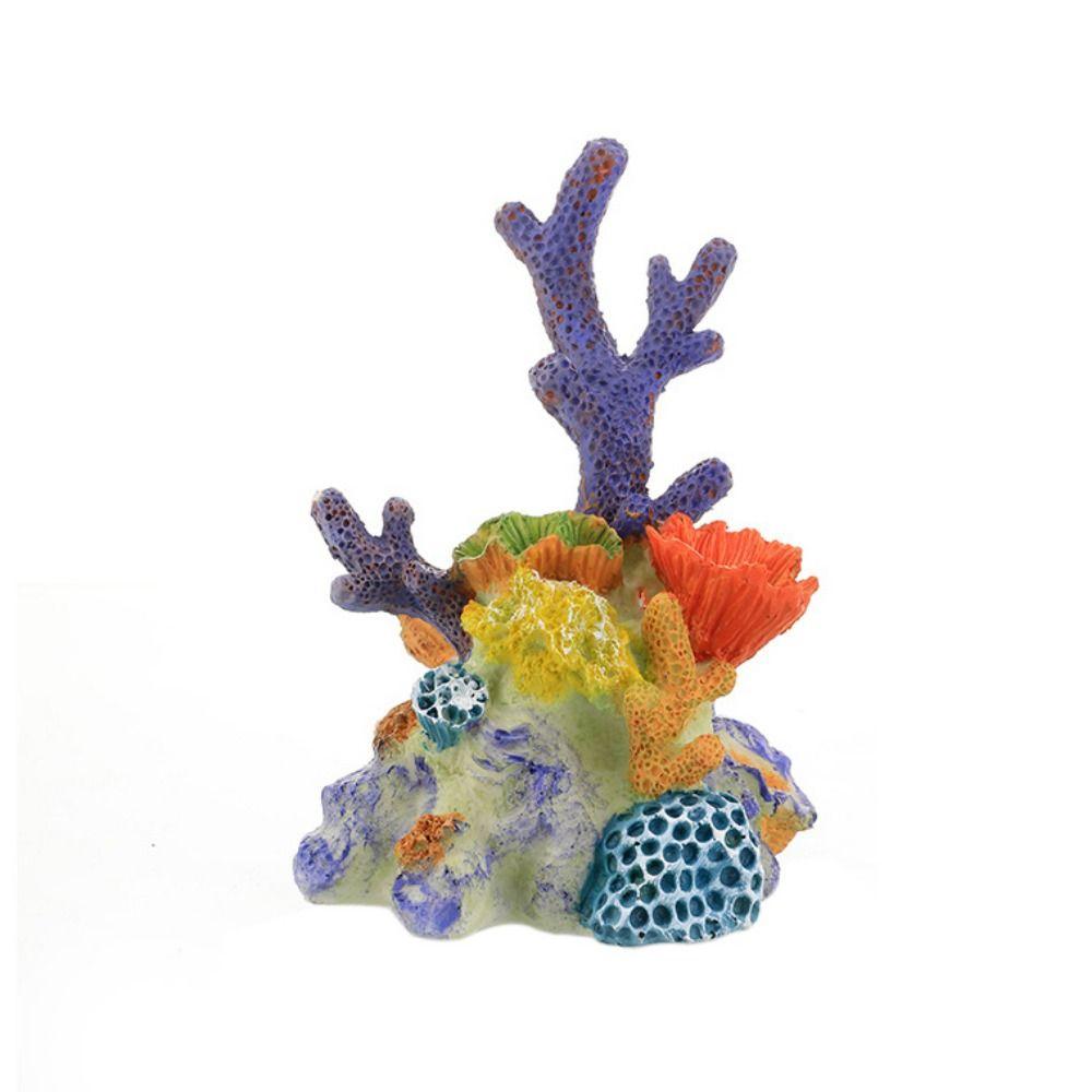 Resin Artificial Coral Reef Decorative Coral Reef Ornament Fish and Shrimp Shelter  Aquarium