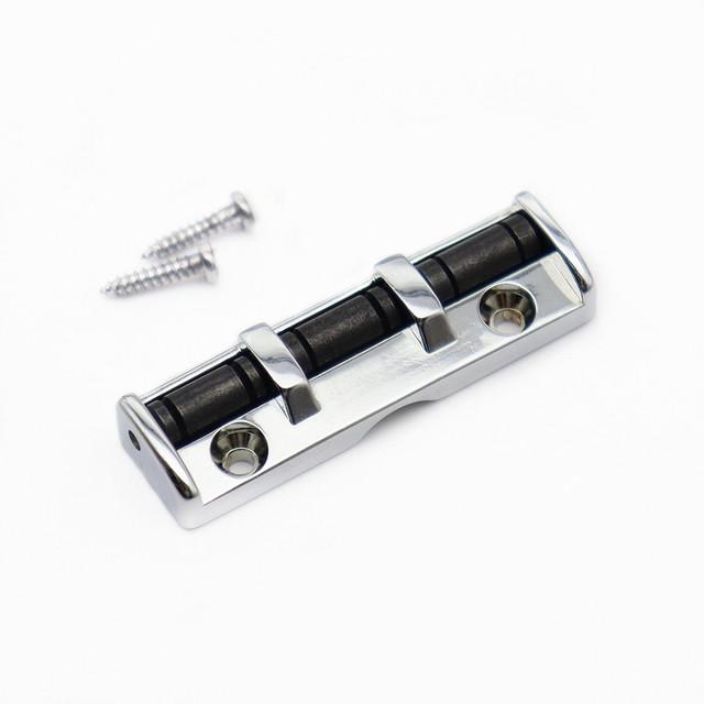 6 String Metal Guitar Roller Nut 3 Saddles With Screws Compatible For Strat Or Tele Electric Guitar