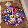 Game Brawl Adventure Heroes Round Rug for Livingroom,Bedroom, Palyroom, Chair Rug, Area Rug, Circle Carpet, Large Size Fan Christmas Gift