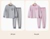 Striped Spring & Autumn Kids' Pajama Set: Two-Piece Top & Pants for Boys and Girls