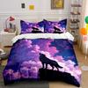 "Wolf Art Decorative Three-Piece Set" Soft Comfortable Duvet Cover Bedding Set Included 1*Duvet Cover & 2*Pillowcases Gift