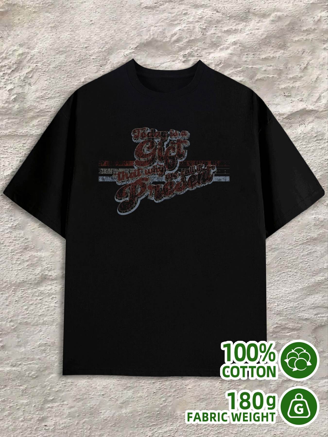 T-Shirt Y2K Vintage Rock Black Regular Fit 3XL