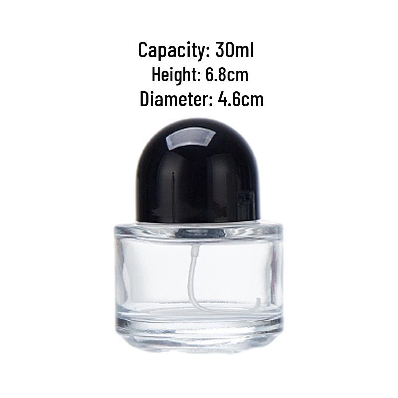High-End 50ml Cylindrical Glass Perfume Sample Bottles