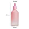 Pink Cherry Blossom Essence Bottle with Dropper and Frosted Lotion Spray Options