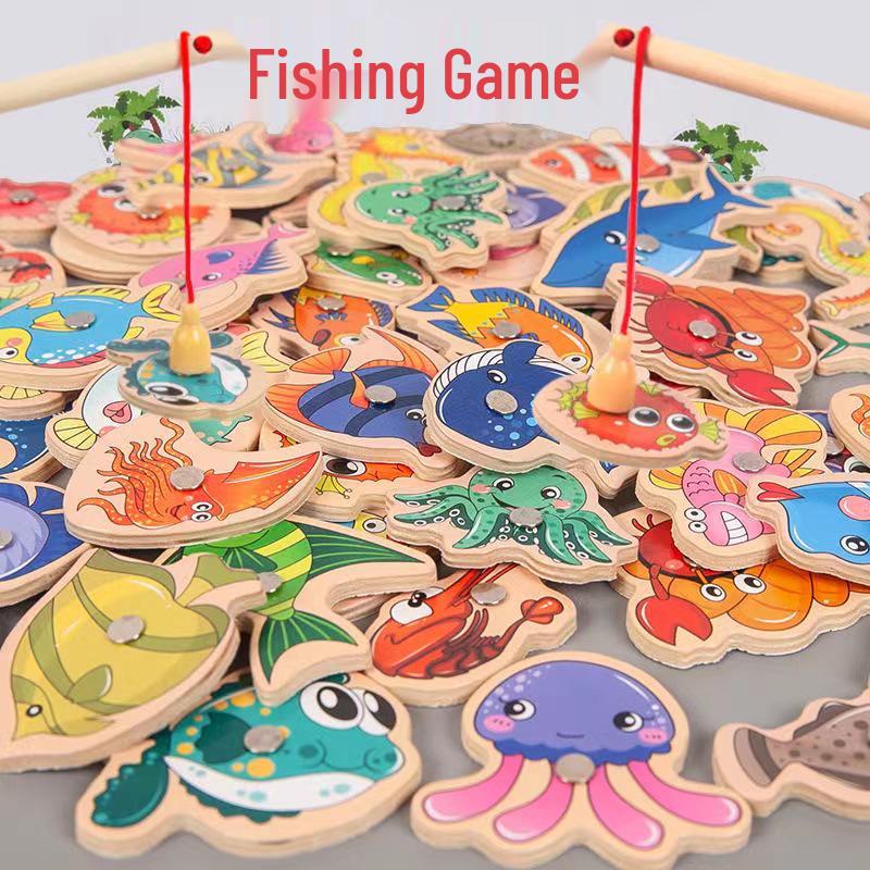Toddler Educational Magnet Fishing Game for Ages 1-3 Years - Concentration and Thinking Training Toy