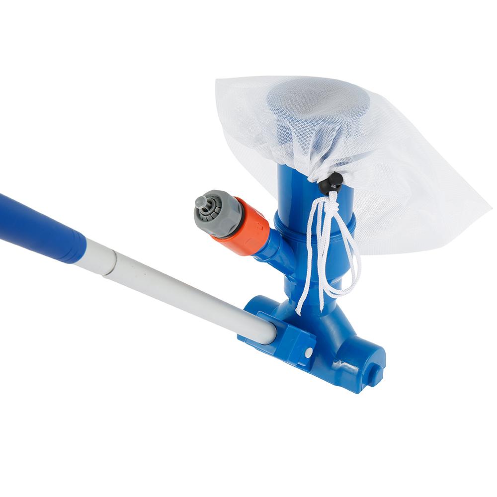 Poolreinigungskit Pool-Jet-Staubsauger-Kit mit Pool-Kescher Abnehmbare Stangen Pool-Wartungs-Set für oberirdische Pools