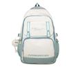 Schoolbag Korean large-capacity student backpack junior high school students contrasting colors niche design trend casual versatile schoolbag women