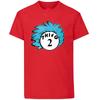 THING Zwei passende Kostüm-T-Shirts Lustige Katzen-Zwillinge Rotes T-Shirt