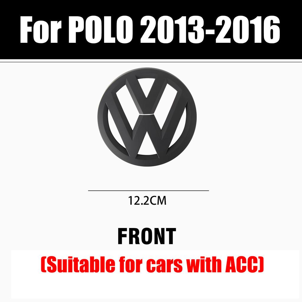Dla VOLKSWAGEN VW Dla Volkswagen VW Polo 2013-2016 Akcesoria Samochodowe Bezdestrukcyjne Naklejki z Emblematem na Przedni Grill Samochodu Tylny Bagażnik