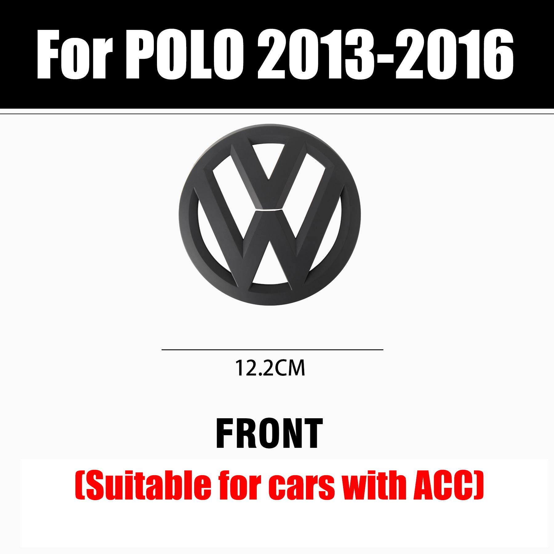 

For VOLKSWAGEN For Volkswagen VW Polo 2013-2016 Auto Accessories Non-destructive Car Front Radiateor Badge Stickers Rear Trunk L POLO 2013-2016