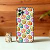 Easter Pattern Phone Case For iPhone 17,16,15,14,13,12,11 Plus,Pro Max,XS,Soft Silicone Black Cover
