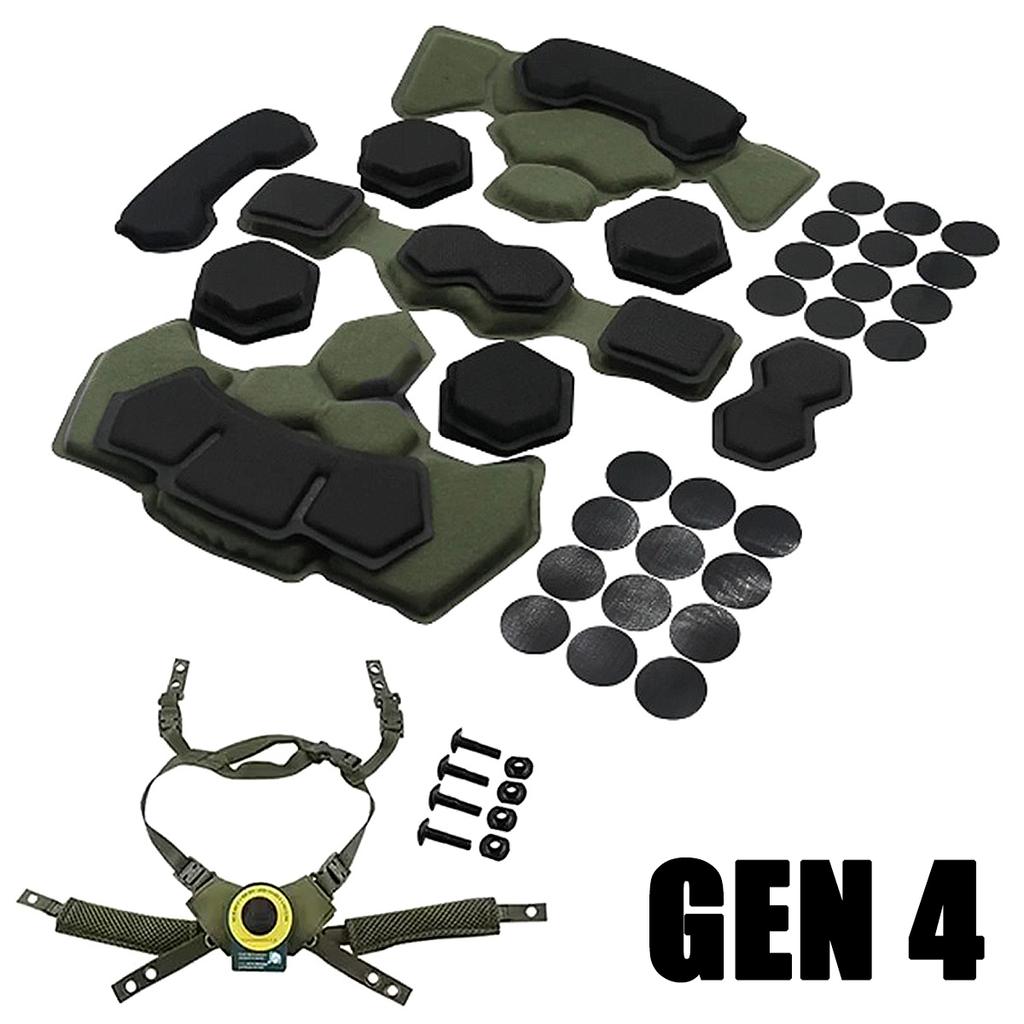 Tactical Wendy Helmet Adjustable Suspension System Fast MICH Helmet Protective Pads Gen4 Memory Spongy Foam Pad Helmet Accessory