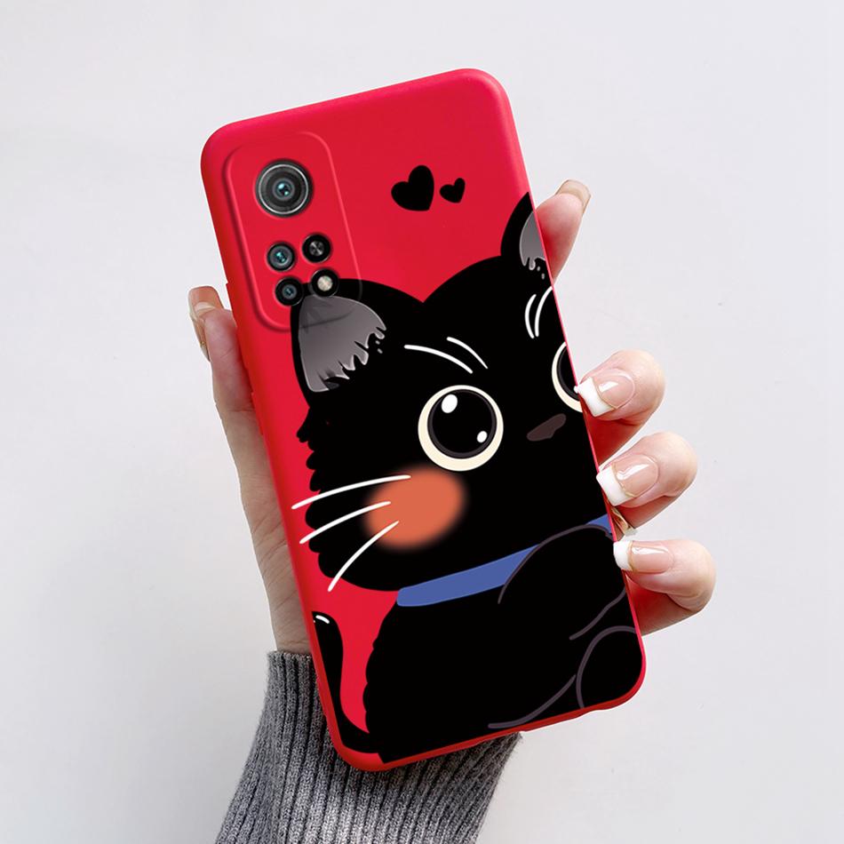 For Xiaomi Mi 10T 5G Phone Case 6.67'' Back Cover Fashion Astronaut Matte Liquid Silicone Shell For Xiaomi Mi 10T Pro 5G Fundas