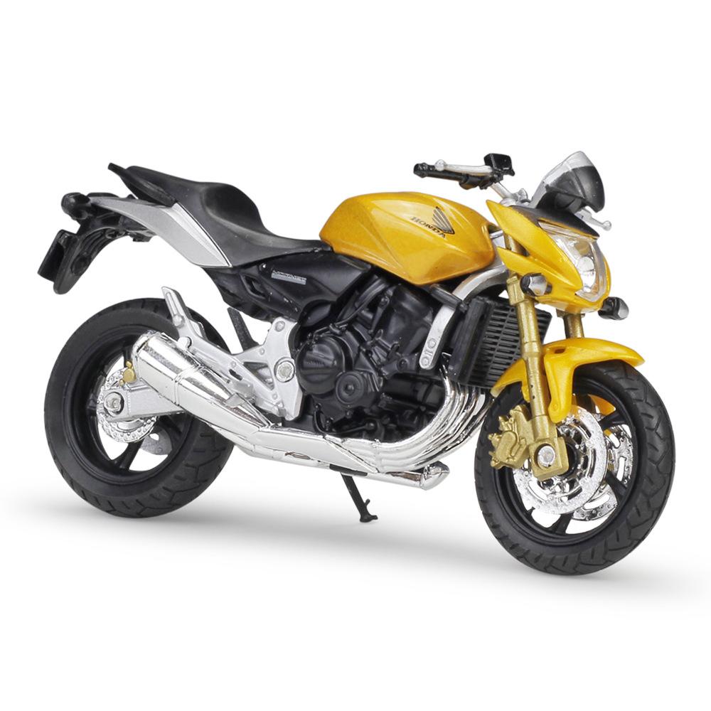 Welly 1/18 HONDA Hornet Alloy Sports Motorcycle Model Diecasts & Toy Metal Street Motorcycle Toys Car Collection Childrens Gifts